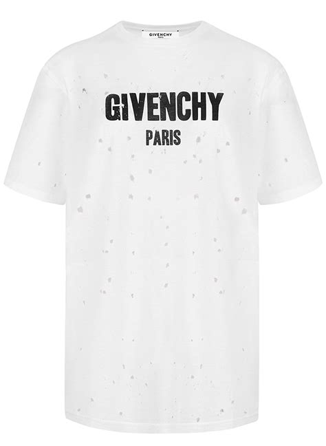 givenchy t shirt homme|givenchy t shirt with holes.